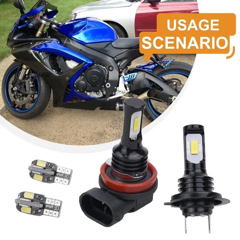 4pcs Motorcycle LED Headlight Parking Light Bulbs Set Cool White 6000K H7 H11 T10 For Suzuki GSXR 600 750 2011 - 20 Waterproof
4pcs Motorcycle LED Headlight Parking Light Bulbs Set Cool White 6000K H7 H11 T10 For Suzuki GSXR 600 750 2011 - 20 Waterproof