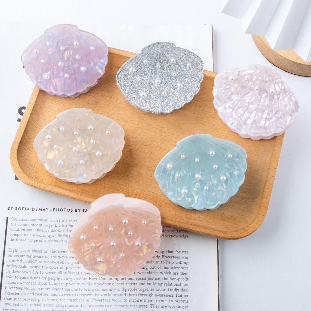 Vintage Shell Hair Clip Elegant Pearl Crab Clip Personality Glitter Shell Hair Claw Beach серебряный
Vintage Shell Hair Clip Elegant Pearl Crab Clip Personality Glitter Shell Hair Claw Beach серебряный