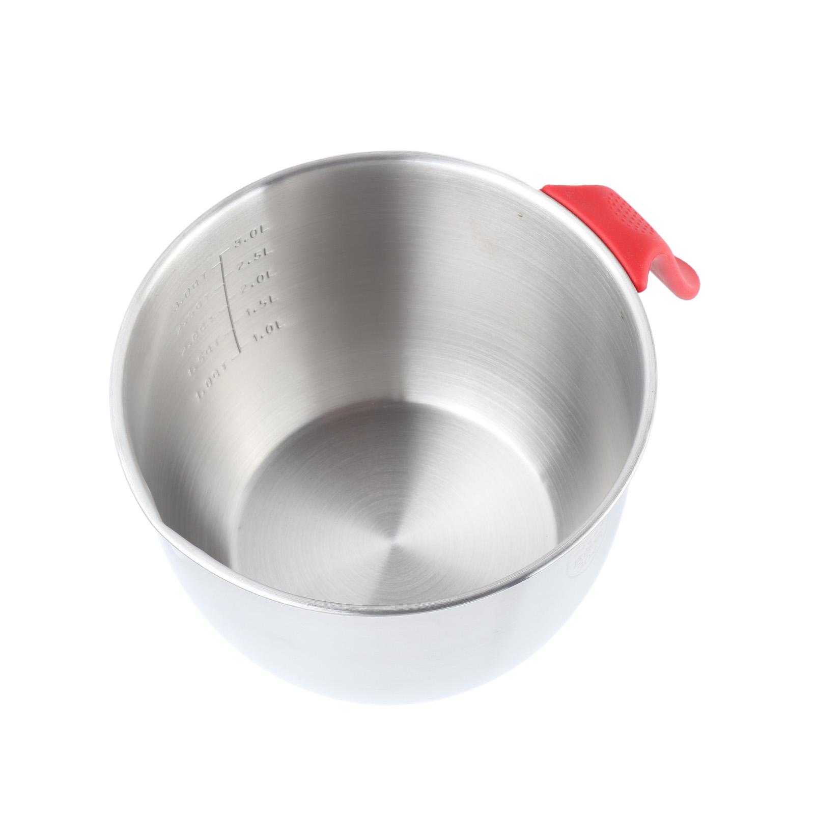Stainless Steel Mixing Bowl with Handle Non Slip Deepen Splashproof Egg Whisking Bowl for Salad Serving Type 2
Stainless Steel Mixing Bowl with Handle Non Slip Deepen Splashproof Egg Whisking Bowl for Salad Serving Type 2