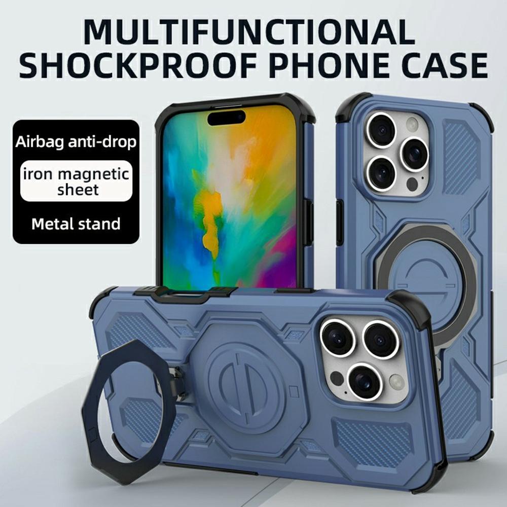 For iPhone 16 Pro Magnetic Case Rotating Metal Kickstand Shockproof PC+TPU Phone Back Cover Pink
For iPhone 16 Pro Magnetic Case Rotating Metal Kickstand Shockproof PC+TPU Phone Back Cover Pink