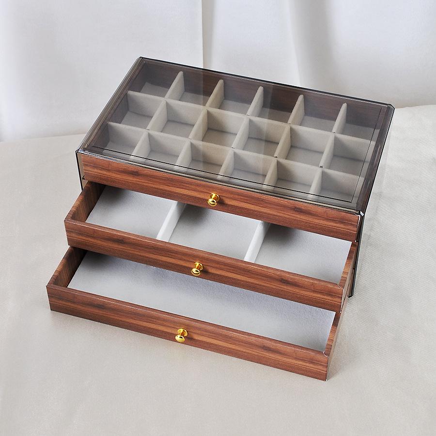 Three-layer jewelry box, high-end multi-layer walnut color ring and necklace storage box, display jewelry box, jewelry 23x13.5x10.5CM
Three-layer jewelry box, high-end multi-layer walnut color ring and necklace storage box, display jewelry box, jewelry 23x13.5x10.5CM