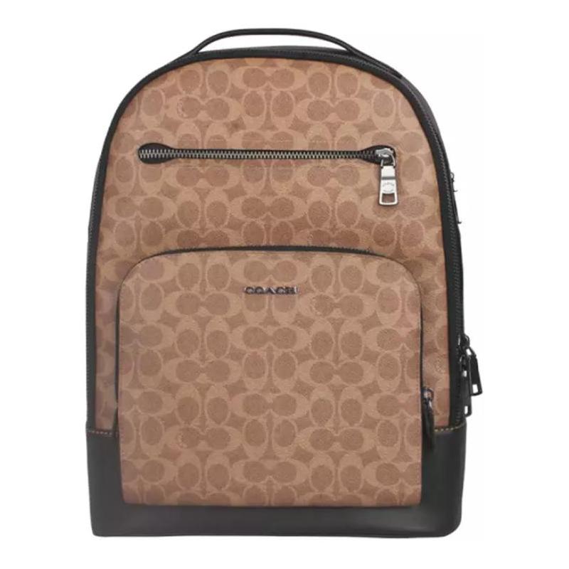 COACH 32 Classic Logo Presbyopia Zipper Closure PVC Backpack Large Size Men s Khaki and Black чорний
COACH 32 Classic Logo Presbyopia Zipper Closure PVC Backpack Large Size Men s Khaki and Black чорний