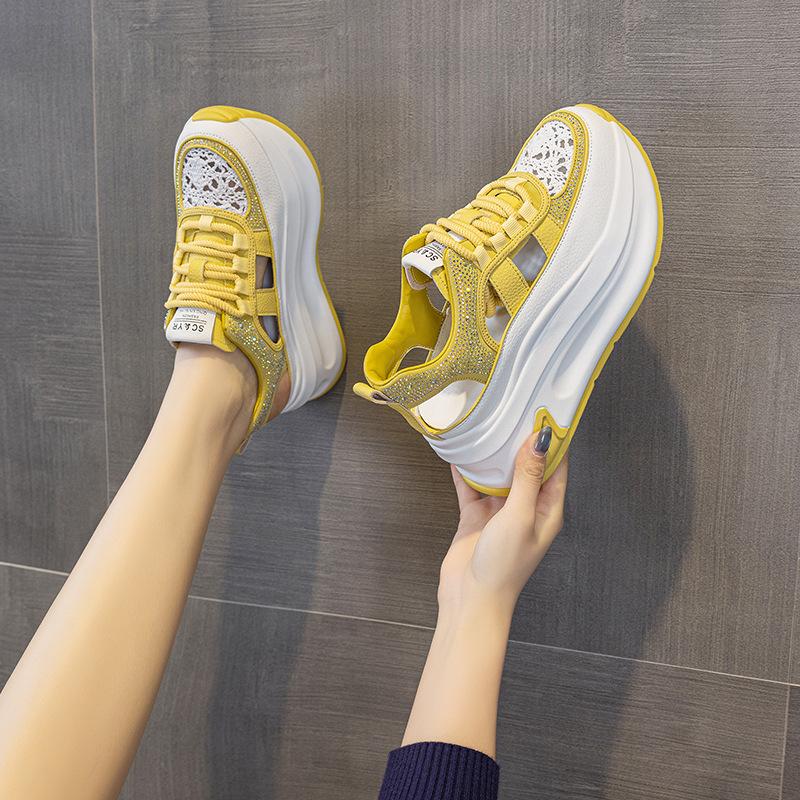 Fashion GKTINOO Hollow Sandals Rhinestones Fashion Roman Women Chunky Sneakers Female Summer Height Increasing Ladies Shoes 40
Fashion GKTINOO Hollow Sandals Rhinestones Fashion Roman Women Chunky Sneakers Female Summer Height Increasing Ladies Shoes 40