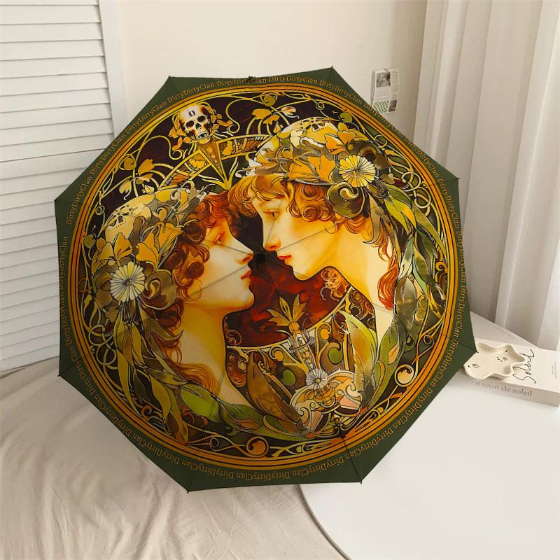 1pc Art Nouveau Skull Automatic Open/Close Umbrella with Windproof, 8-Rib Sturdy Canopy, Durable Ribs, Fashionable Design1222A
1pc Art Nouveau Skull Automatic Open/Close Umbrella with Windproof, 8-Rib Sturdy Canopy, Durable Ribs, Fashionable Design1222A