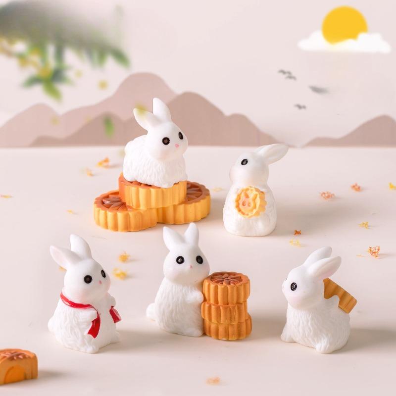 Cute Little Rabbit Animal FigurinesMooncake Decoration AccessoriesResin Desktop Ornaments for The Mid-Autumn Festival No. 1
Cute Little Rabbit Animal FigurinesMooncake Decoration AccessoriesResin Desktop Ornaments for The Mid-Autumn Festival No. 1