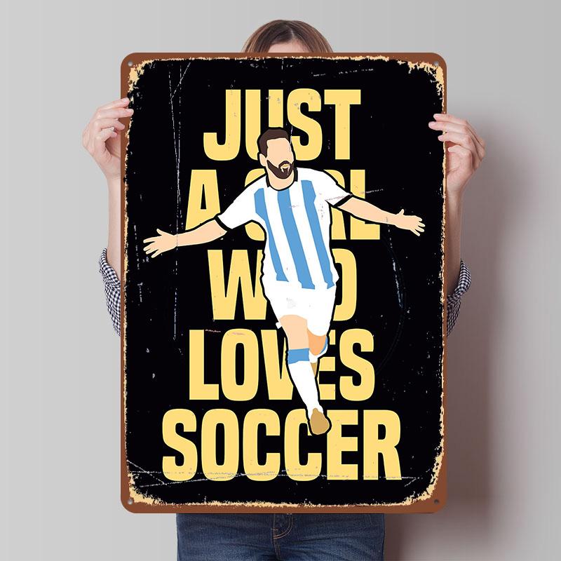 Just a Girl Who Loves Soccer Tin Plaque Poster Customized Wall Art Retro Vintage Metal Signs for Room Aesthetic Decoration Decor 7.9x11.8In(20x30cm)
Just a Girl Who Loves Soccer Tin Plaque Poster Customized Wall Art Retro Vintage Metal Signs for Room Aesthetic Decoration Decor 7.9x11.8In(20x30cm)