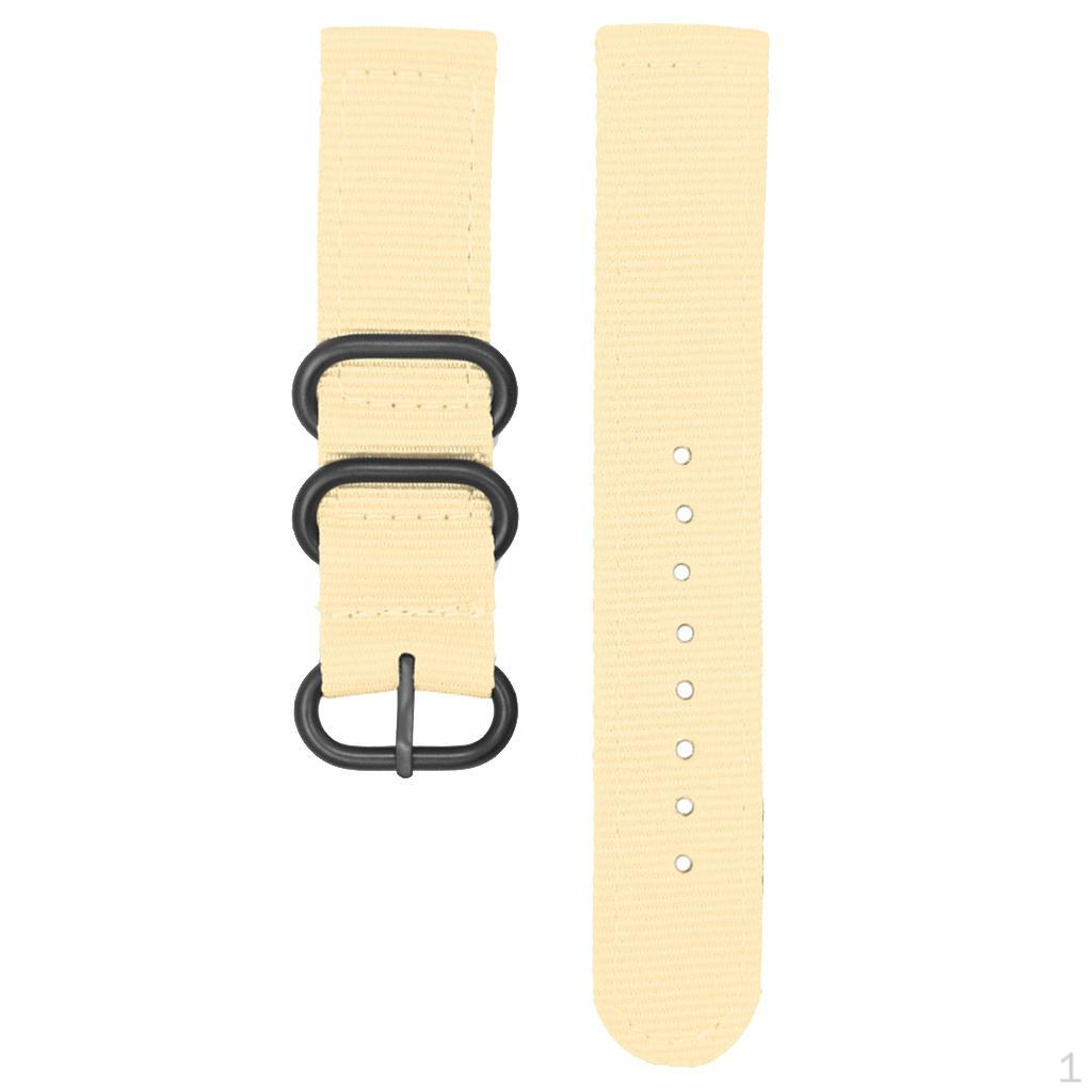 18mm Nylon Watch Strap with 3 Stainless Steel Retainer 20mm
18mm Nylon Watch Strap with 3 Stainless Steel Retainer 20mm