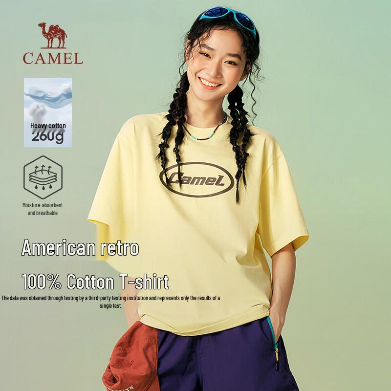 Camel Women s American Retro Heavyweight Print Cotton T-Shirt XL
Camel Women s American Retro Heavyweight Print Cotton T-Shirt XL