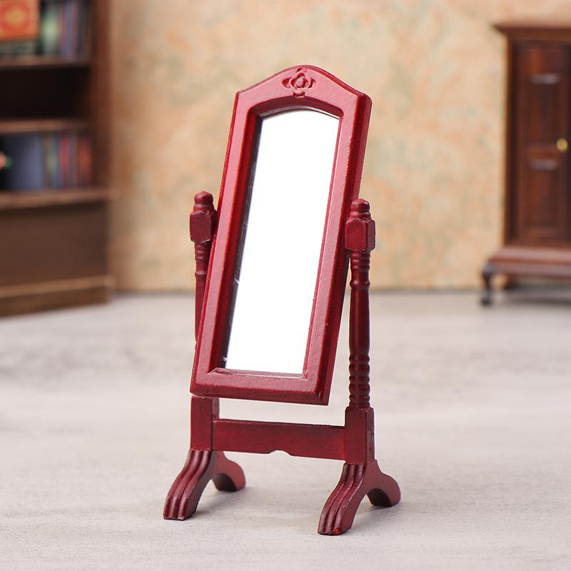 1/12 Кукольный домик Моделирование Зеркало Вертикальное Зеркало Модель Кукольная Мебель Для Дома Напольное Зеркало Микро Гостиная Сцена Аксессуар A1