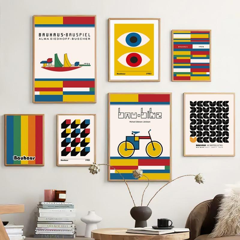 Bauhaus Lines Geometric Figure Wall Art Posters Prints Nordic Abstract Canvas Painting Hotel Bar Pictures For Living Room Decor 21cm×30cm NoFrame
Bauhaus Lines Geometric Figure Wall Art Posters Prints Nordic Abstract Canvas Painting Hotel Bar Pictures For Living Room Decor 21cm×30cm NoFrame