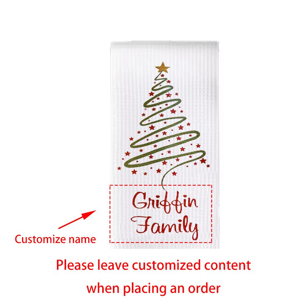 Personalized Christmas Tree White Waffle Tea Towel Christmas Eve Home Kitchen Decorations Housewarming Hostess Gift New Year 1pcs 30x70cm
Personalized Christmas Tree White Waffle Tea Towel Christmas Eve Home Kitchen Decorations Housewarming Hostess Gift New Year 1pcs 30x70cm
