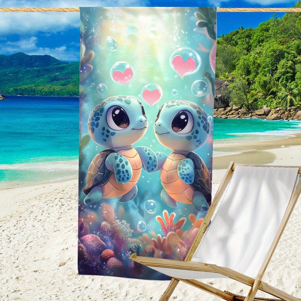 Turtle Design Microfiber Beach Towel, Highly Absorbent Fast-Drying Lightweight Large Beach Blanket for Travel W40*H60(CM)
Turtle Design Microfiber Beach Towel, Highly Absorbent Fast-Drying Lightweight Large Beach Blanket for Travel W40*H60(CM)