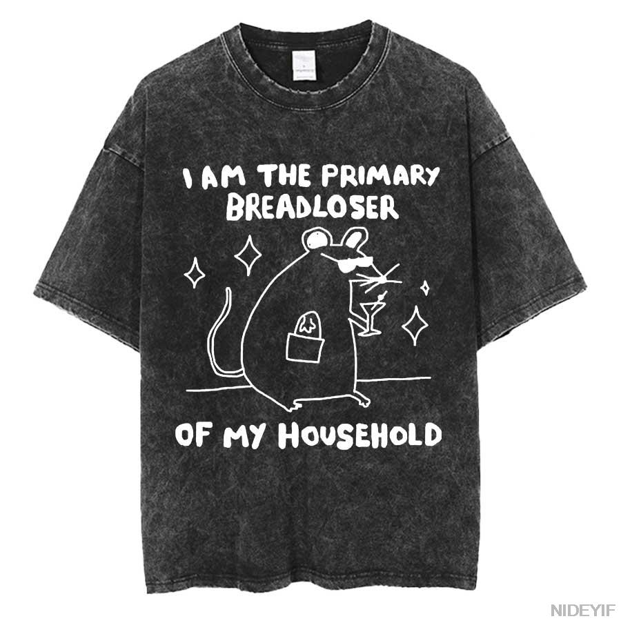 I Am the Primary Breadloser of My Household Oversized T shirt 100% Cotton Vintage Washed T-shirt for men women 0417-3 S
I Am the Primary Breadloser of My Household Oversized T shirt 100% Cotton Vintage Washed T-shirt for men women 0417-3 S