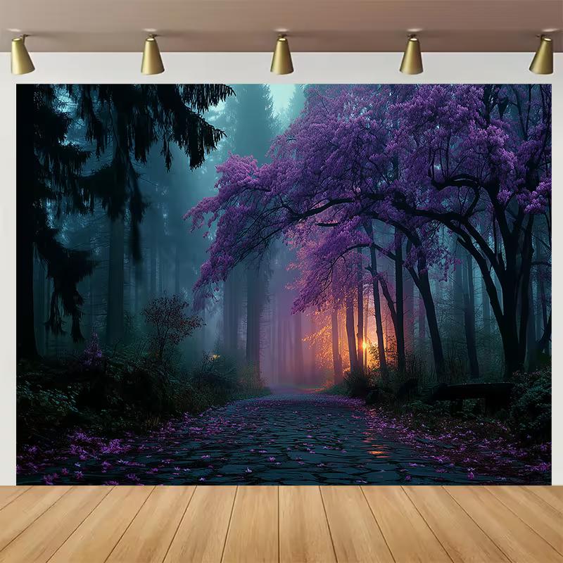 2D Fantasy Purple Flower Forest Backdrop, Foggy Woodland Photo Background for Studio 47.2x31.5inch/120*80cm
2D Fantasy Purple Flower Forest Backdrop, Foggy Woodland Photo Background for Studio 47.2x31.5inch/120*80cm