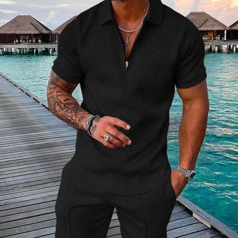 Мужской спортивный костюм, летний комплект из двух предметов: поло с коротким рукавом и шорты, роскошный костюм, мужская рубашка для гольфа, уличный комплект для мужчин XXL чёрный
Мужской спортивный костюм, летний комплект из двух предметов: поло с коротким рукавом и шорты, роскошный костюм, мужская рубашка для гольфа, уличный комплект для мужчин XXL чёрный