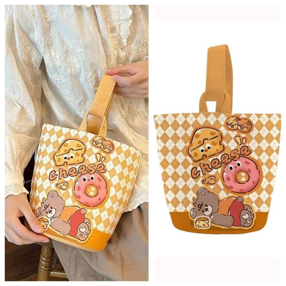 Large Capacity Canvas Bucket Bag Cartoon Canvas Handbag Cute Cartoon Canvas Bag Ladies жёлтый
Large Capacity Canvas Bucket Bag Cartoon Canvas Handbag Cute Cartoon Canvas Bag Ladies жёлтый