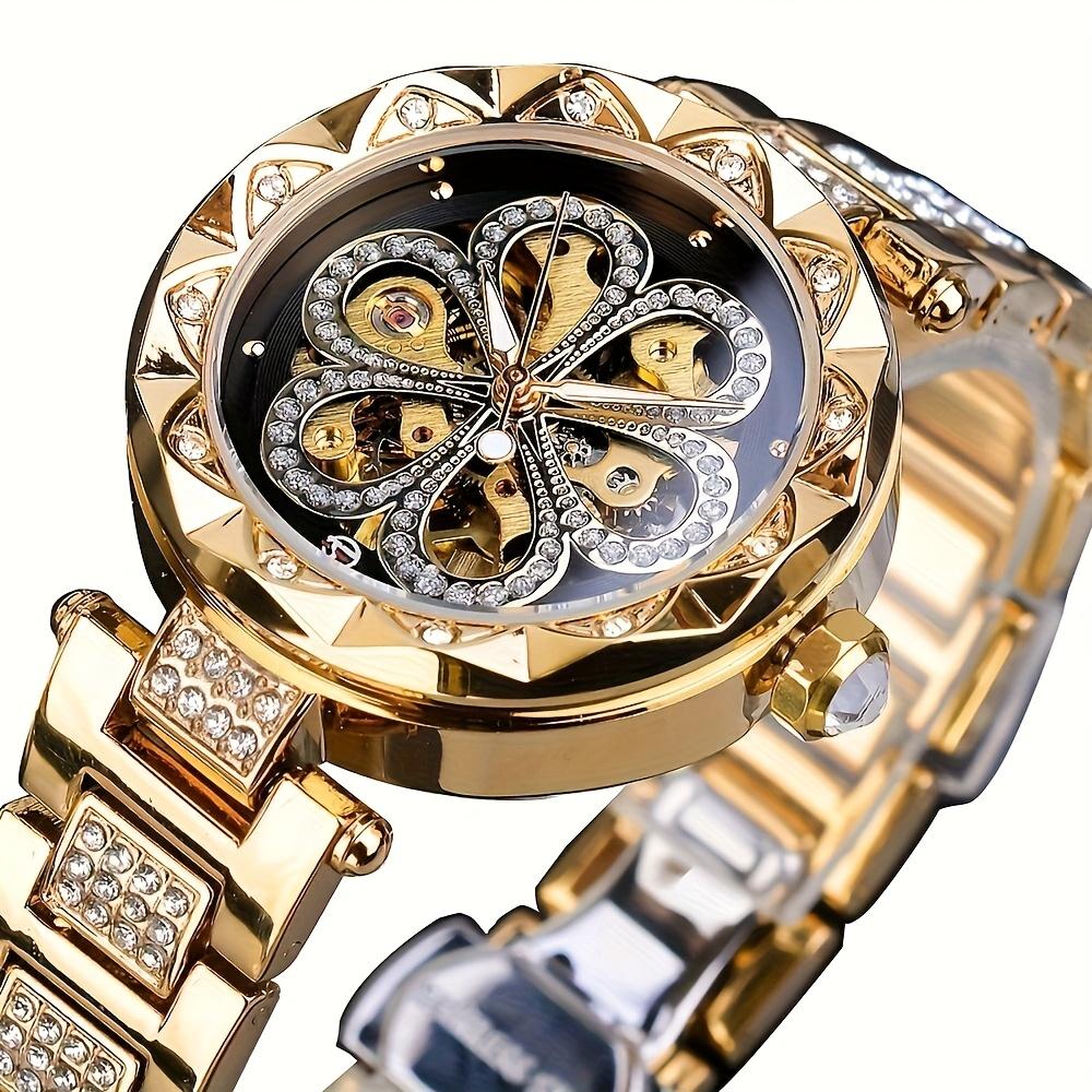 Women s luxury rhinestone flower mechanical watch stylish rotating dial Skull fashion analog stainless steel watch alloy strap чёрный
Women s luxury rhinestone flower mechanical watch stylish rotating dial Skull fashion analog stainless steel watch alloy strap чёрный