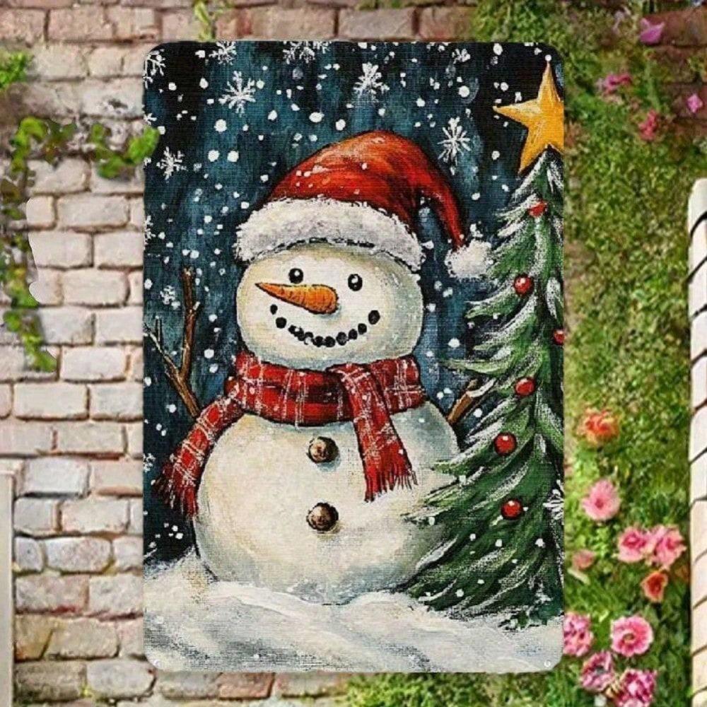 Vintage Snowman Christmas Tree Tin Metal Sign 12x8 Inch Holiday Wall Decor 20x30 різнокольоровий
Vintage Snowman Christmas Tree Tin Metal Sign 12x8 Inch Holiday Wall Decor 20x30 різнокольоровий
