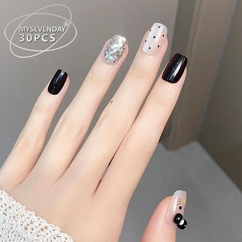 Xiaohongshu Elegant Autumn/Winter Cat Bowknot Nail Art Tips – Handmade Cat Eye False Nails. Handmade Nails M, 10 pcs/bag
Xiaohongshu Elegant Autumn/Winter Cat Bowknot Nail Art Tips – Handmade Cat Eye False Nails. Handmade Nails M, 10 pcs/bag