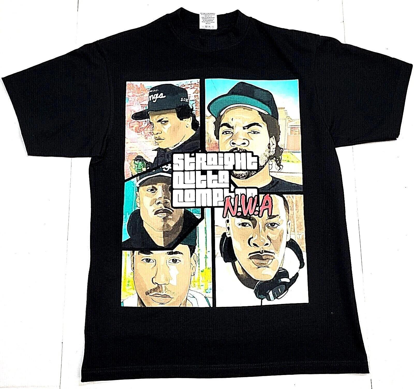 NWA T-shirt Straight Outta Compton Urban Streetwear Hip Hop Rap Men s Tee New 4XL
NWA T-shirt Straight Outta Compton Urban Streetwear Hip Hop Rap Men s Tee New 4XL