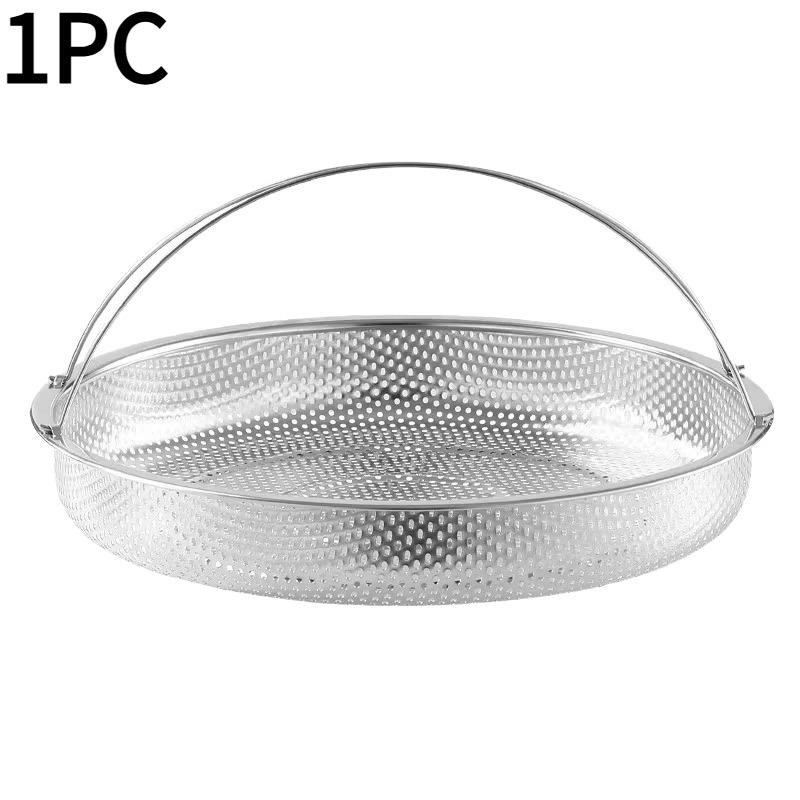 1PC Steaming Rack with Handle Multifunctional Cooking Steamer Stainless Steel Drain Basket Rice Sieve Pot Steamer Kitchen
1PC Steaming Rack with Handle Multifunctional Cooking Steamer Stainless Steel Drain Basket Rice Sieve Pot Steamer Kitchen