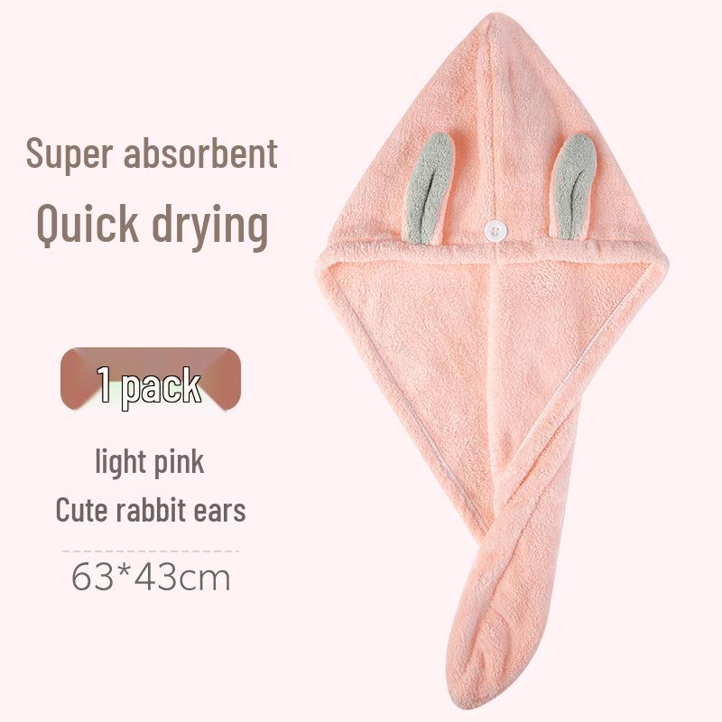 Quick-Dry Hair Towel Wrap: Absorbent Bath Cap for Long Hair
Quick-Dry Hair Towel Wrap: Absorbent Bath Cap for Long Hair