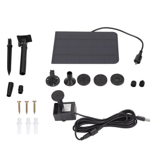 Сонячний фонтанний насос для ставка 200 л/год Сонячний водяний насос із живленням від USB Насос для ландшафтного садового фонтану
Сонячний фонтанний насос для ставка 200 л/год Сонячний водяний насос із живленням від USB Насос для ландшафтного садового фонтану