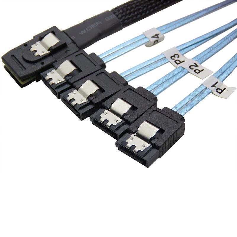 Available: MiniSAS 36P SFF-8087 to 4x SATA 7P Data Transmission Cable
Available: MiniSAS 36P SFF-8087 to 4x SATA 7P Data Transmission Cable