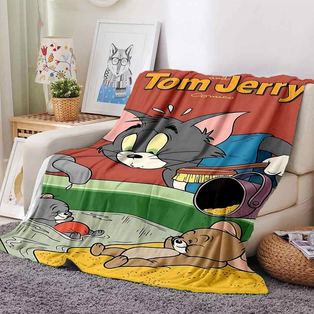 1pc Tom Jerry Flannel Blanket Soft Warm Throw for Home, Office, Travel, All-Season Cozy Bedding Gift L1459 80cmx120cm(31inx47in)
1pc Tom Jerry Flannel Blanket Soft Warm Throw for Home, Office, Travel, All-Season Cozy Bedding Gift L1459 80cmx120cm(31inx47in)