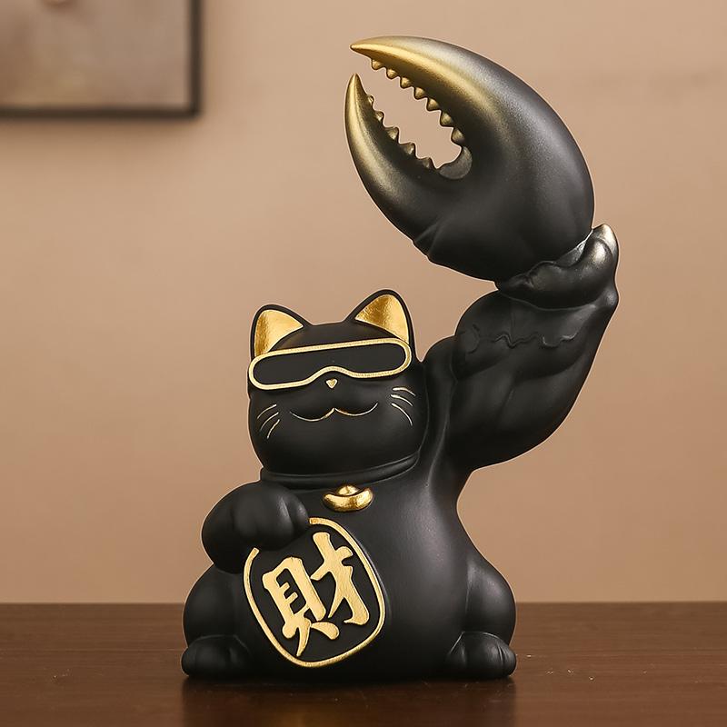 Resin cat animal sculpture Robbery Cat Kirin Arm Decorative Ornament Lucky Cat Sculpture piggy bank storage jar home decoration
Resin cat animal sculpture Robbery Cat Kirin Arm Decorative Ornament Lucky Cat Sculpture piggy bank storage jar home decoration