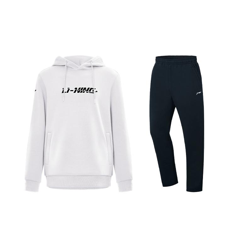 Li Ning Versatile Printed Letter Hooded Oversized Long Sleeve Elastic Waist Long Pants Casual Sports Suit Unisex suit AWDUG83-2+AKLT243-1 S
Li Ning Versatile Printed Letter Hooded Oversized Long Sleeve Elastic Waist Long Pants Casual Sports Suit Unisex suit AWDUG83-2+AKLT243-1 S
