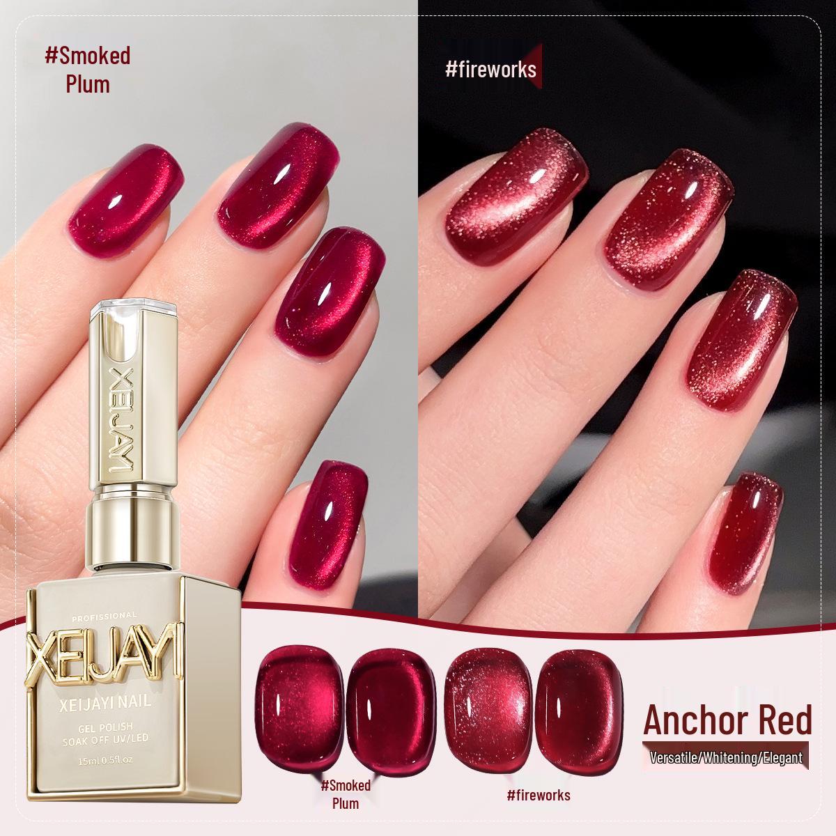 2025 Pigeon Blood Red & Ankara Red Cat Eye Gel Nail Polish Set with Whitening Glass Beads
2025 Pigeon Blood Red & Ankara Red Cat Eye Gel Nail Polish Set with Whitening Glass Beads