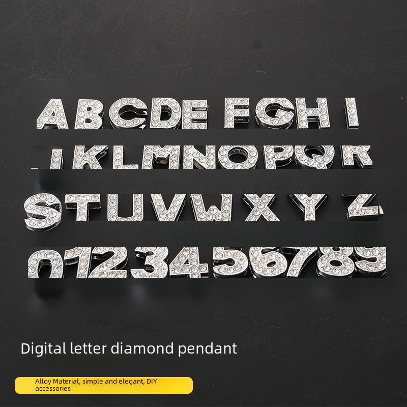 Creative Handmade Jewelry: English Letter & Number Alloy Necklace Pendant, Diamond Bracelet Pendant DIY Accessories F【1】
Creative Handmade Jewelry: English Letter & Number Alloy Necklace Pendant, Diamond Bracelet Pendant DIY Accessories F【1】