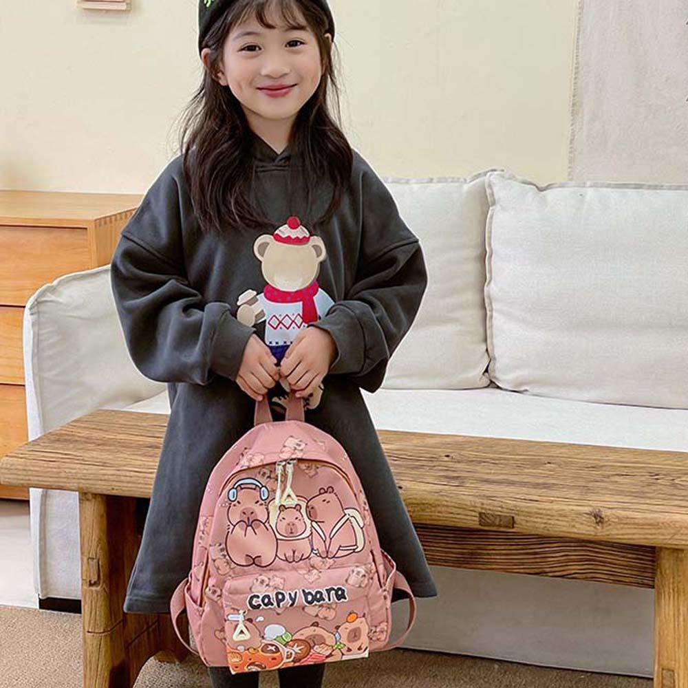 Thickened Capybara Backpack Wide Straps Large Capacity School Bag Cartoon Animal Daypack Friends чорний
Thickened Capybara Backpack Wide Straps Large Capacity School Bag Cartoon Animal Daypack Friends чорний