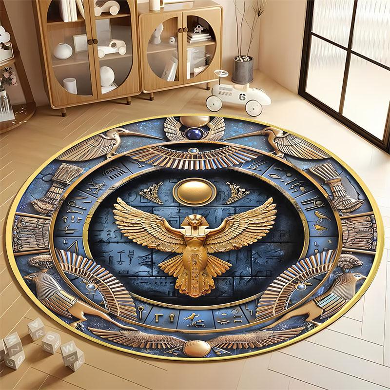 Egyptian-Themed Round Carpet for Elegant Interiors round carpet for home sofa bedroom, gift Diameter 60cm
Egyptian-Themed Round Carpet for Elegant Interiors round carpet for home sofa bedroom, gift Diameter 60cm