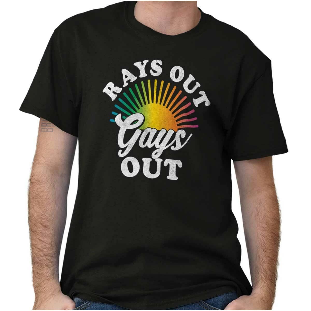 Funny LGBT Joke Sun Rays Out Gays Out Joke Womens or Mens Crewneck T Shirt Tee 4XL
Funny LGBT Joke Sun Rays Out Gays Out Joke Womens or Mens Crewneck T Shirt Tee 4XL