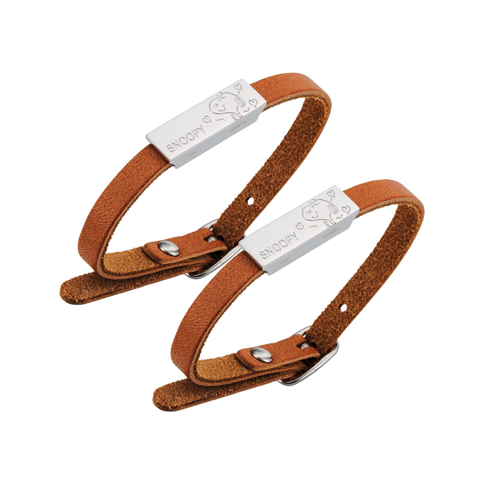 Snoopy Pair Bracelet Set of 2 PEANUTS Hypoallergenic Surgical Stainless Steel Leather Plate Heart Camel Camel Jewelry Anniversary Birthday Present
Snoopy Pair Bracelet Set of 2 PEANUTS Hypoallergenic Surgical Stainless Steel Leather Plate Heart Camel Camel Jewelry Anniversary Birthday Present