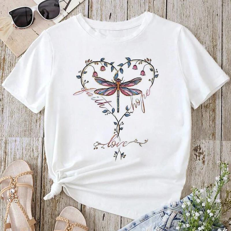 Graphic T-shirt Summer Casual Short Sleeve Female Basic Butterfly Sunflower Style Trend Women Clothing 3XL
Graphic T-shirt Summer Casual Short Sleeve Female Basic Butterfly Sunflower Style Trend Women Clothing 3XL