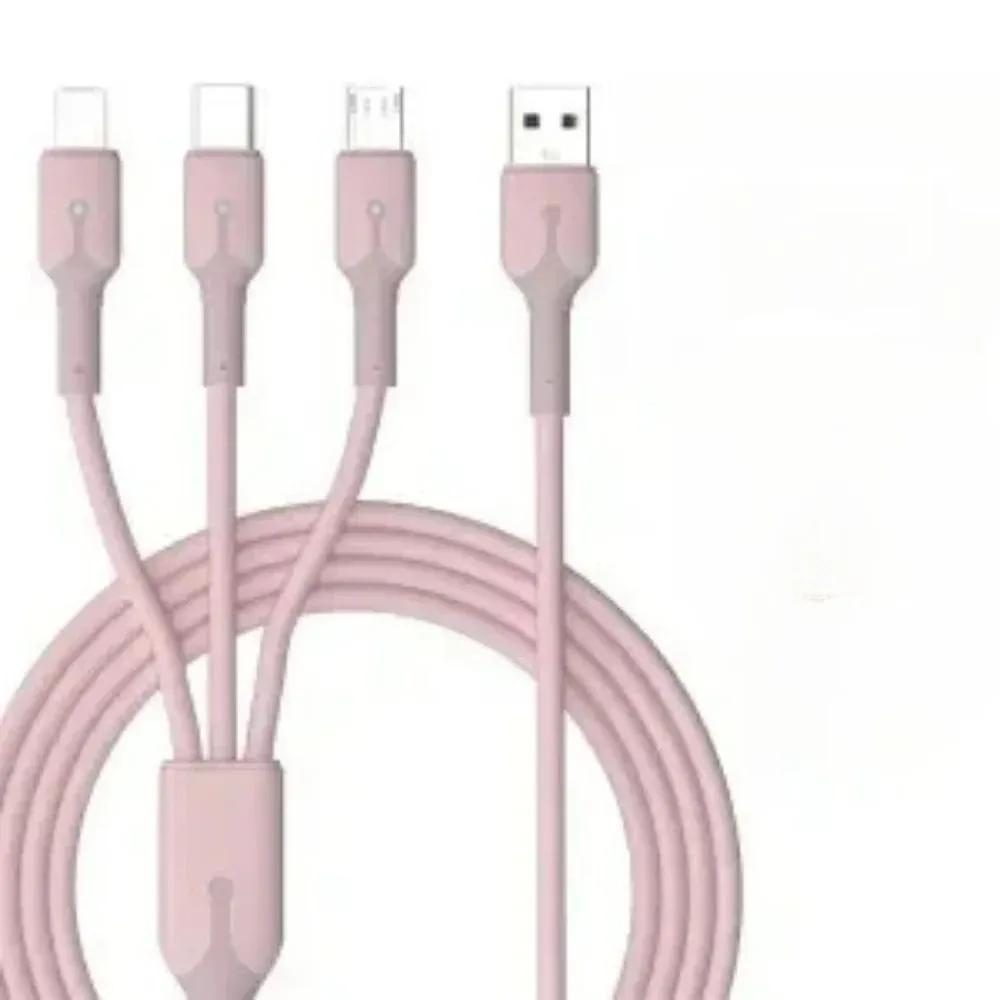 5A Кабель для передачі даних 3-в-1 USB Швидка зарядка Кабелі для передачі даних Кабель USB C для iPhone Samsung Xiaomi Huawei Рідкий силікон Type C Провід для телефону 1m рожевий
5A Кабель для передачі даних 3-в-1 USB Швидка зарядка Кабелі для передачі даних Кабель USB C для iPhone Samsung Xiaomi Huawei Рідкий силікон Type C Провід для телефону 1m рожевий