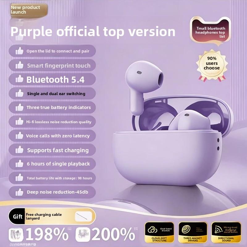 Sleep Noise Cancelling Bluetooth Earbuds With Long Playback And Noise Reduction Design For Rest And Travel Purple
Sleep Noise Cancelling Bluetooth Earbuds With Long Playback And Noise Reduction Design For Rest And Travel Purple