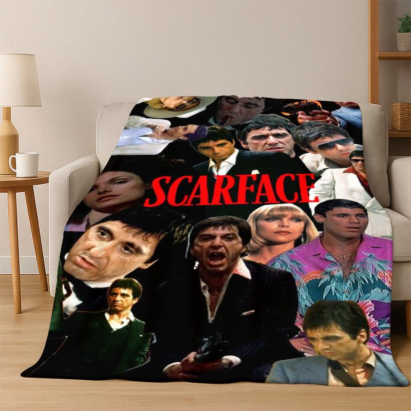 Scarface Classic Movie Tony Flannel Blanket Soft Warm Blanket Throw Blanket for Bedroom Living Room Bed Travel Picnic Gift kid 75x90cm
Scarface Classic Movie Tony Flannel Blanket Soft Warm Blanket Throw Blanket for Bedroom Living Room Bed Travel Picnic Gift kid 75x90cm