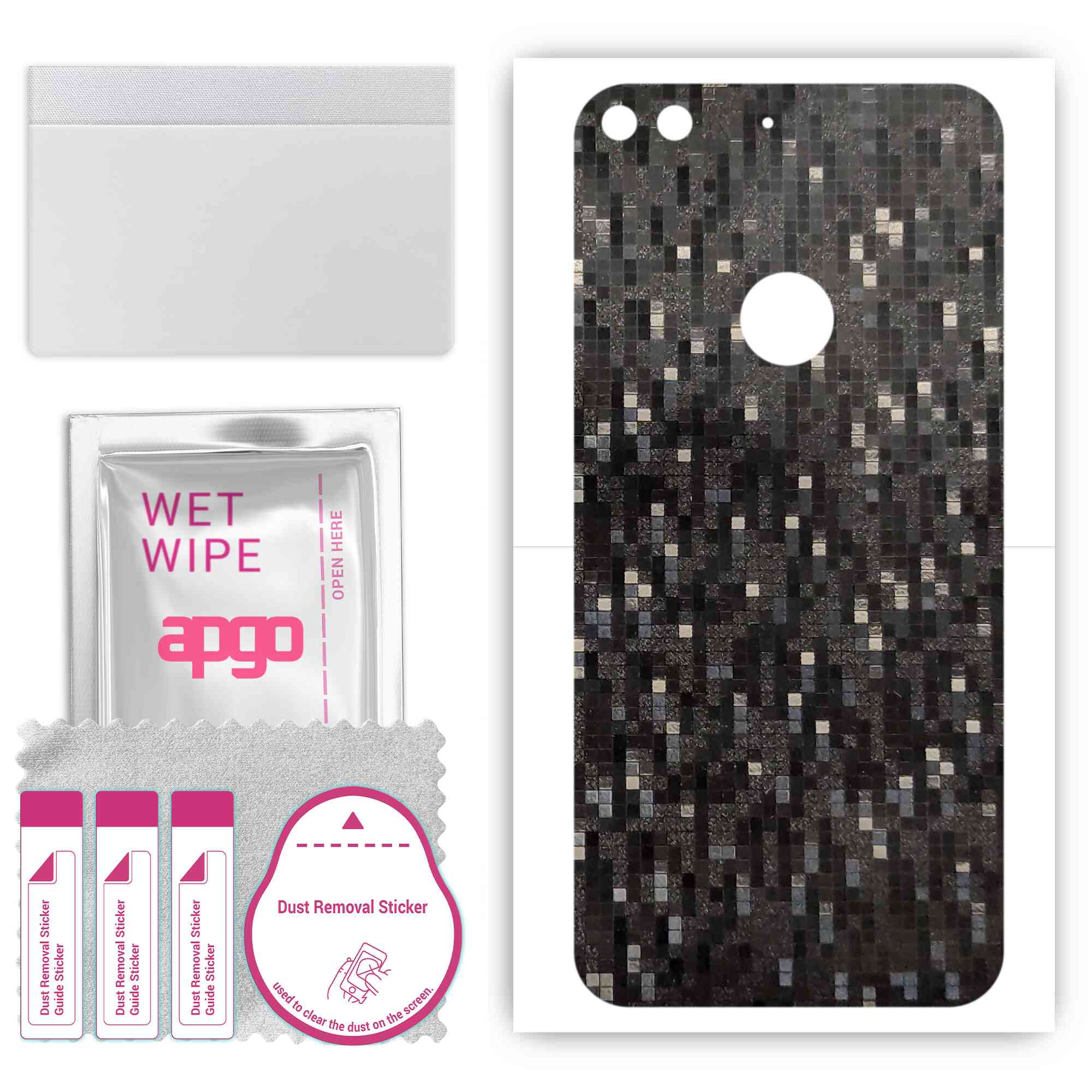 Apgo Protective Skin Sticker для задньої панелі, сумісної з Google Pixel XL, Wrap Film, Foil, Vinyl - Pattern Carbon Black Pixel
Apgo Protective Skin Sticker для задньої панелі, сумісної з Google Pixel XL, Wrap Film, Foil, Vinyl - Pattern Carbon Black Pixel