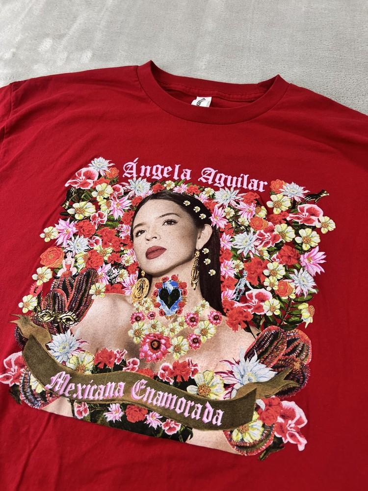 Angela Aguilar Shirt Mens XL Red Mexicana Enamorada Tour 2022 Concert Tee Nodal Unisex T-Shirt XXXXL
Angela Aguilar Shirt Mens XL Red Mexicana Enamorada Tour 2022 Concert Tee Nodal Unisex T-Shirt XXXXL