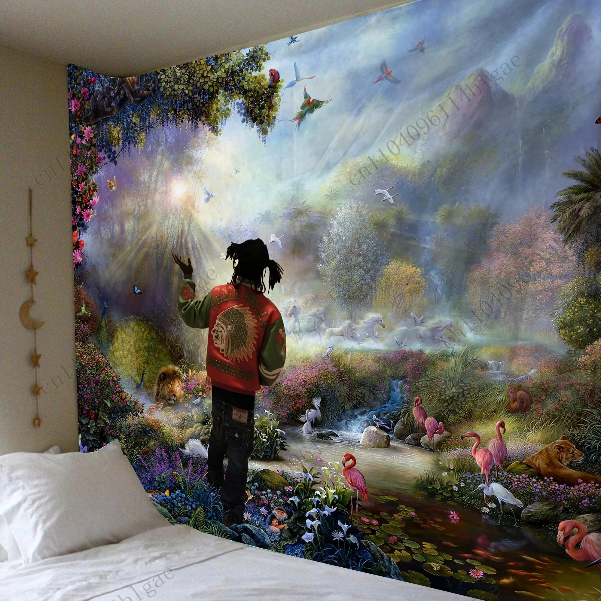 Dreamy Jungle Escape Wall Tapestry Unique Creative Room Decoration Accessories Creative Personality Wall Tapestry Bedroom Decor 74x94cm(29x37in)
Dreamy Jungle Escape Wall Tapestry Unique Creative Room Decoration Accessories Creative Personality Wall Tapestry Bedroom Decor 74x94cm(29x37in)