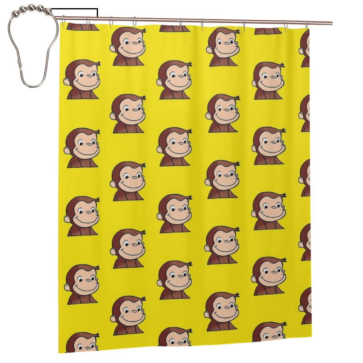 Curious George Backpack Shower Curtain Bathroom Polyester Waterproof Bath Curtains With Hooks W60H190(CM)-1 Pcs
Curious George Backpack Shower Curtain Bathroom Polyester Waterproof Bath Curtains With Hooks W60H190(CM)-1 Pcs