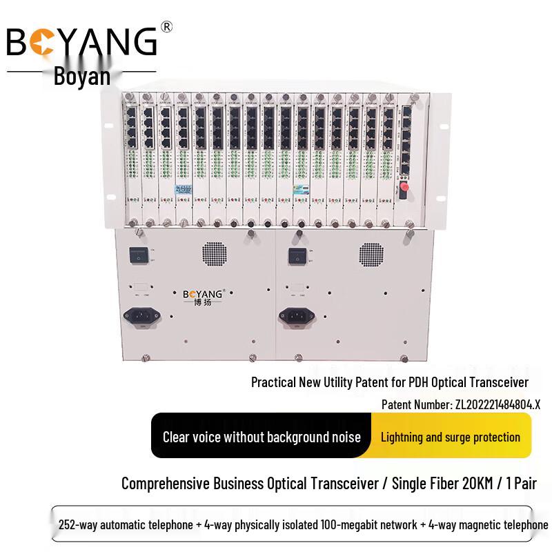 BOYANG Integrated Services Telephone Fiber Optic Multiplexer
BOYANG Integrated Services Telephone Fiber Optic Multiplexer