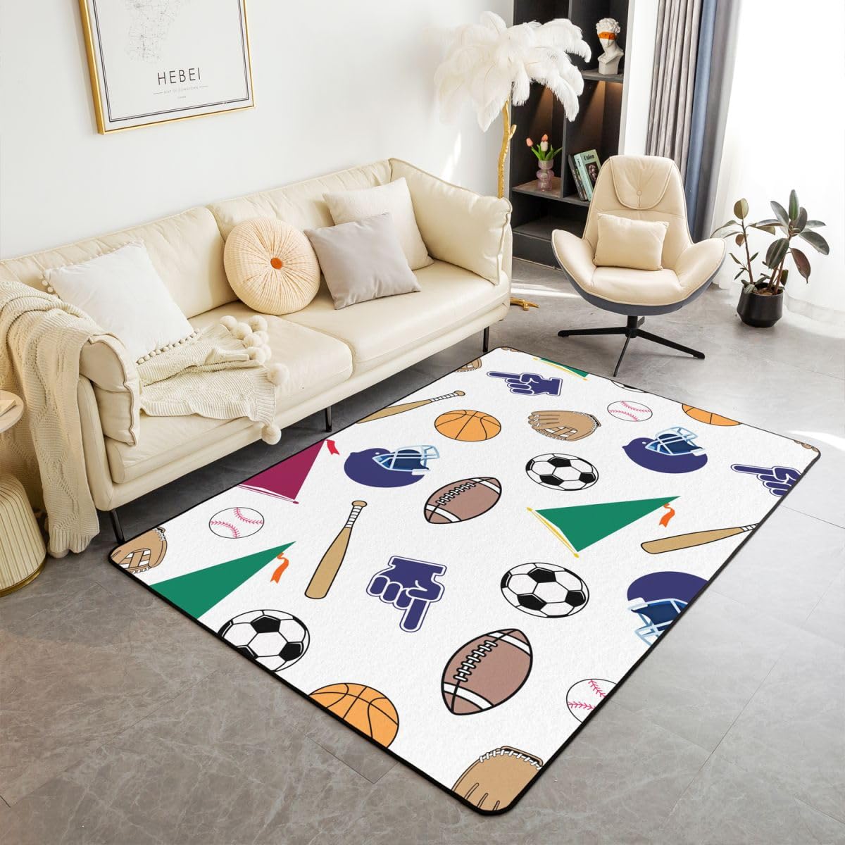 Erosebridal Graffiti Football Area Rug 6 6 X 4 11 Rugby Living Room Rugs Non Slip for Boys Kids Teens Adults Ball Sports Lover Decorative 160cm x 200cm
Erosebridal Graffiti Football Area Rug 6 6 X 4 11 Rugby Living Room Rugs Non Slip for Boys Kids Teens Adults Ball Sports Lover Decorative 160cm x 200cm