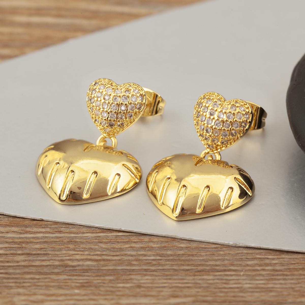 Nidin New Arrival Heart/Star Shape Cubic Zirconia Drop Earrings For Women Female OL Style Fashion Ear Jewelry Accessories Gifts
Nidin New Arrival Heart/Star Shape Cubic Zirconia Drop Earrings For Women Female OL Style Fashion Ear Jewelry Accessories Gifts