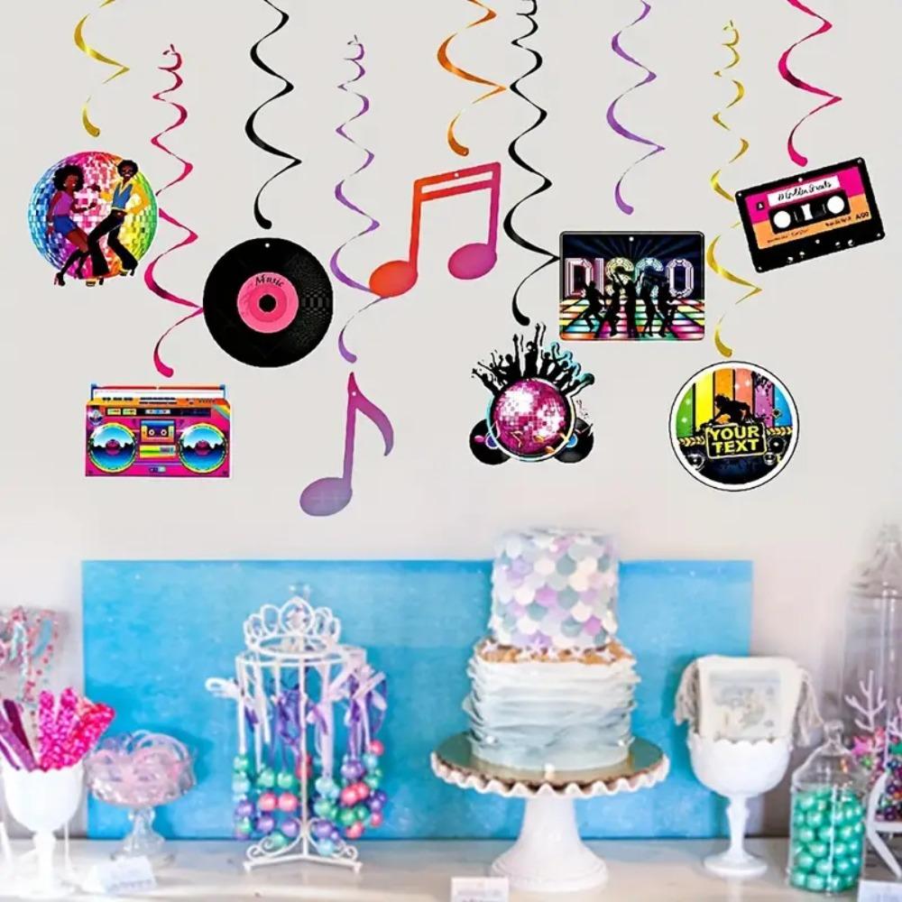 9pcs Hanging Vinyl Record Spiral Tag Paper Disco Spiral Garlands Disco Spiral Pendant Home Decor 9pcs
9pcs Hanging Vinyl Record Spiral Tag Paper Disco Spiral Garlands Disco Spiral Pendant Home Decor 9pcs