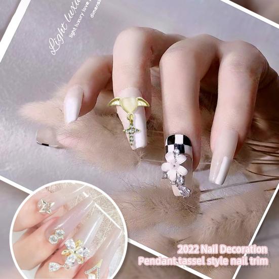 10Pcs Decorative Alloy Excellent Creative Shape Flower Style Nail Charm with Rhinestones Pendant Nail Ornaments
10Pcs Decorative Alloy Excellent Creative Shape Flower Style Nail Charm with Rhinestones Pendant Nail Ornaments